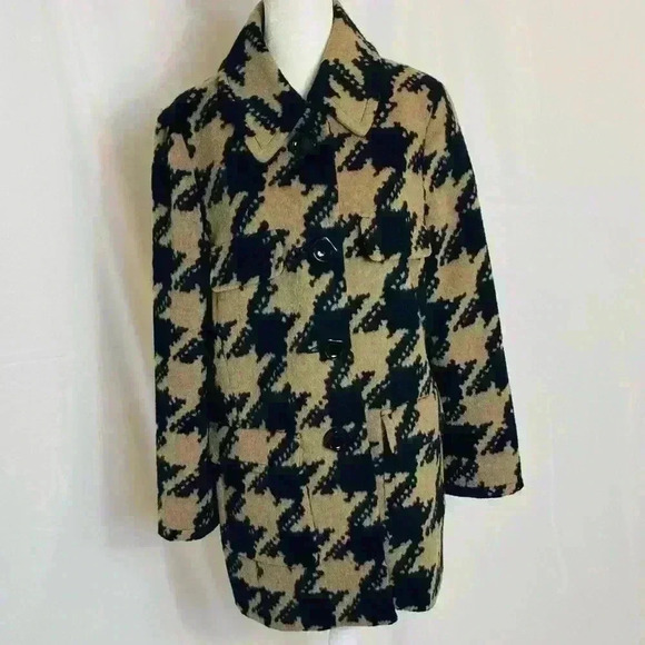 Per Se Wool & Angora Houndstooth Coat - Picture 1 of 6